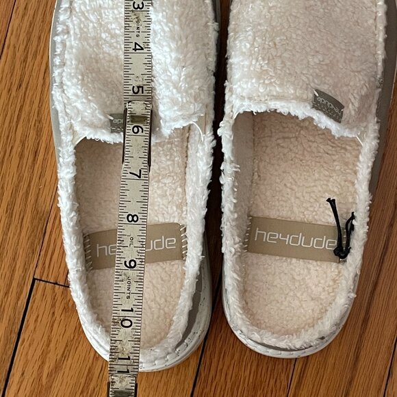 BNWOT! Women's Hey Dude COZY Lexi Rise Cream To Coffee Mule Loafer. RUNS SMALL! - Picture 8 of 10